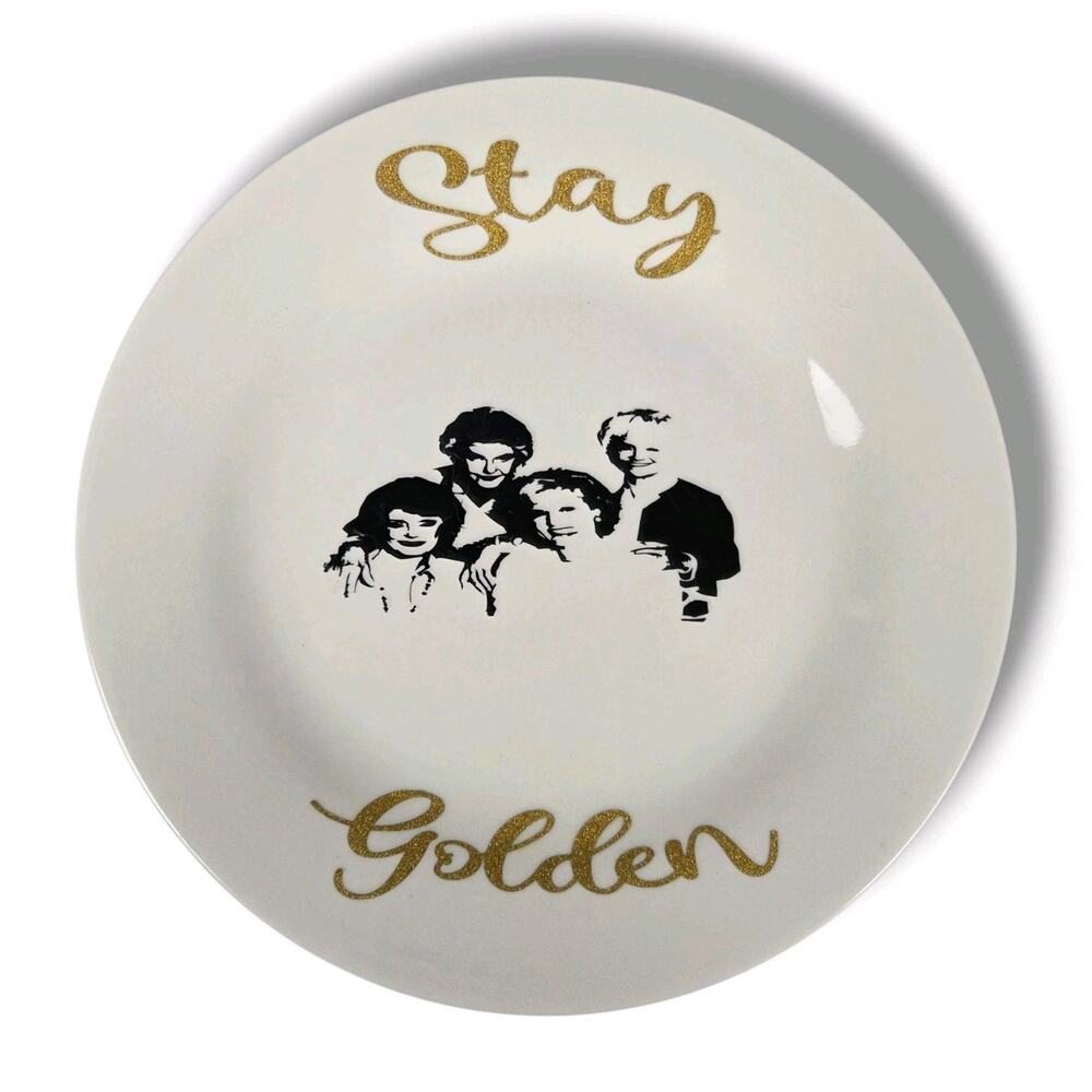 Golden Girls Decorative Plate Dorothy Blanche Rose Sophia Royal Norfolk Gold